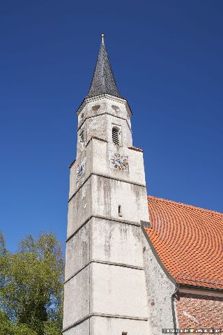 Gemeinde Waldkraiburg Landkreis Mühldorf Ebing Filialkirche St. Martin (Dirschl Johann) Deutschland MÜ